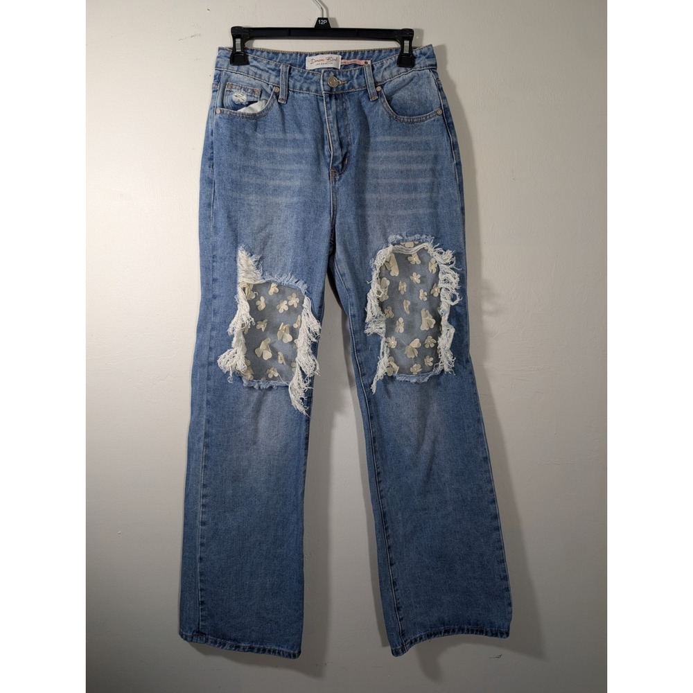 Denim Blvd Women S Jeans Distressed‎ Pockets Hi Rise Zipper